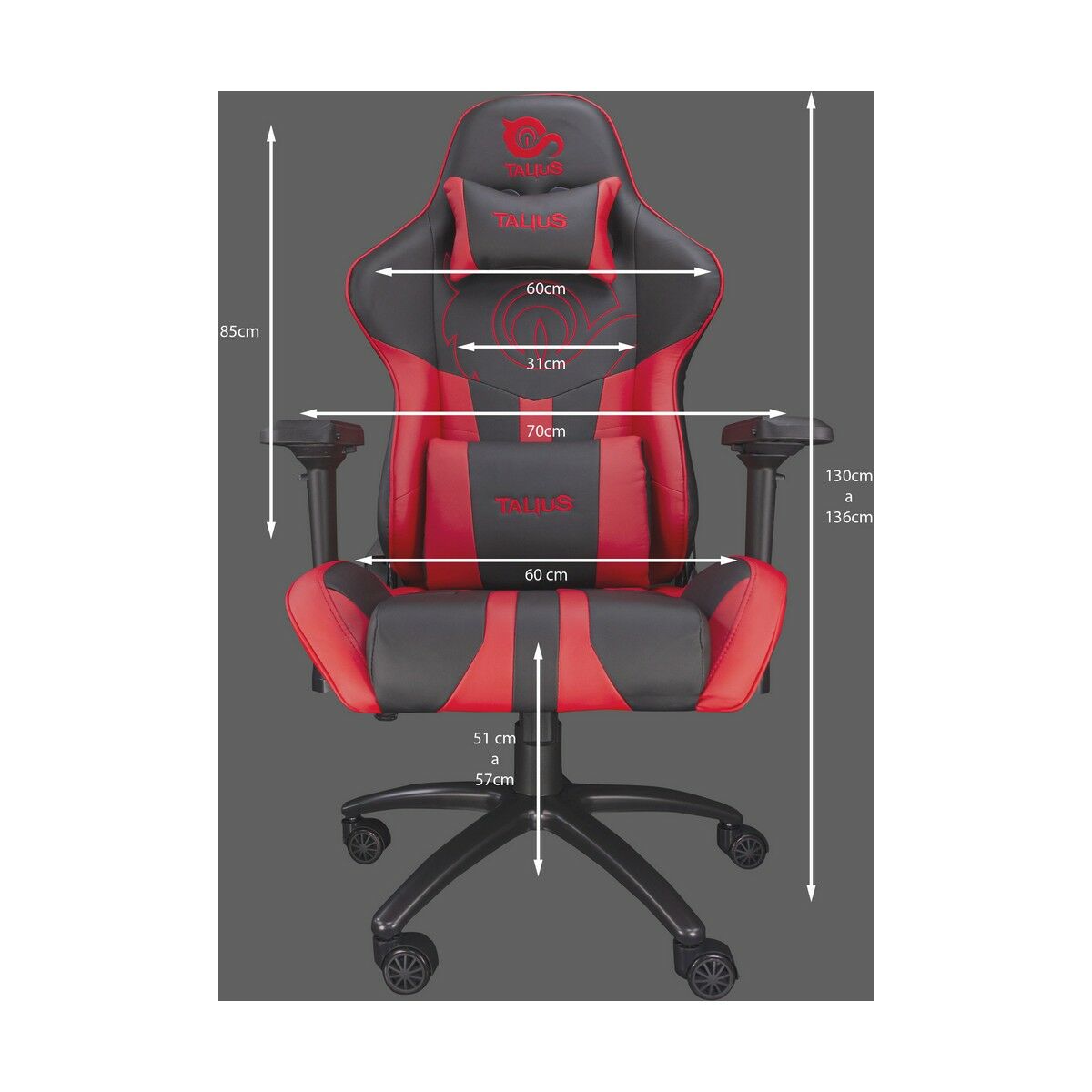 Fotel dla Graczy Talius VIPER Czarny